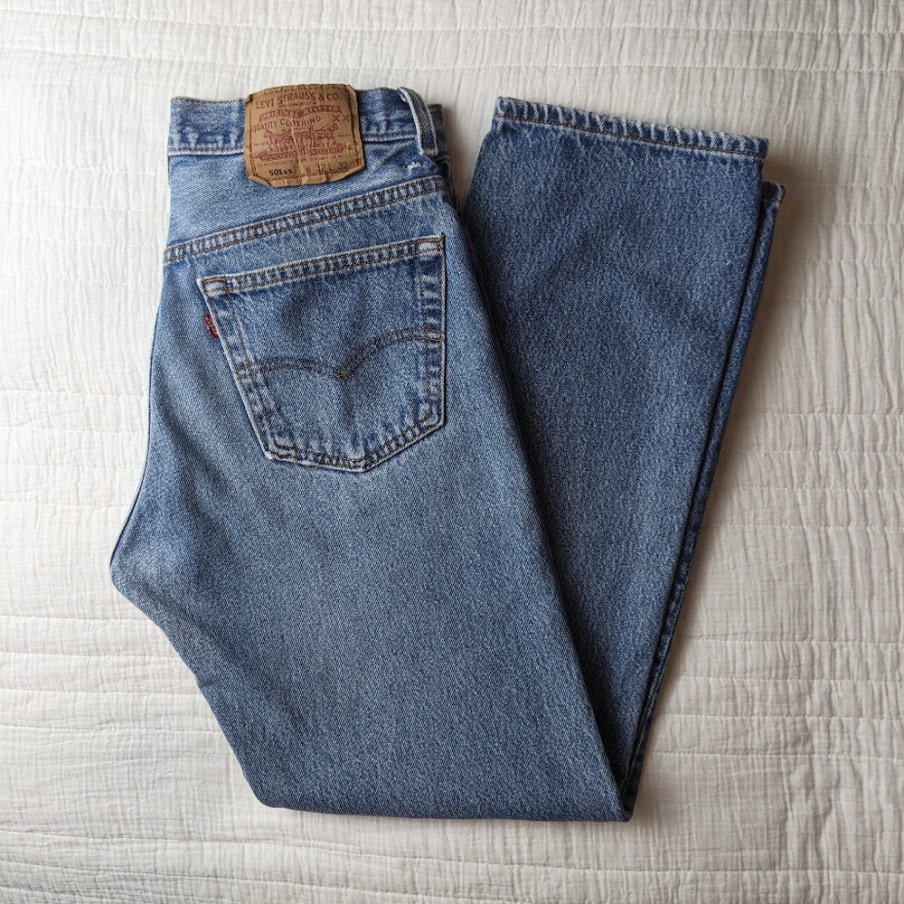 Levi's 501 Vintage Straight Leg Jeans 90s - Picture 15 of 16